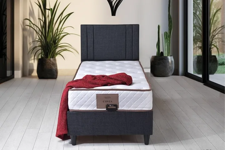 Costa 120x200 Single Divan Base & Headboard Set PV1301
