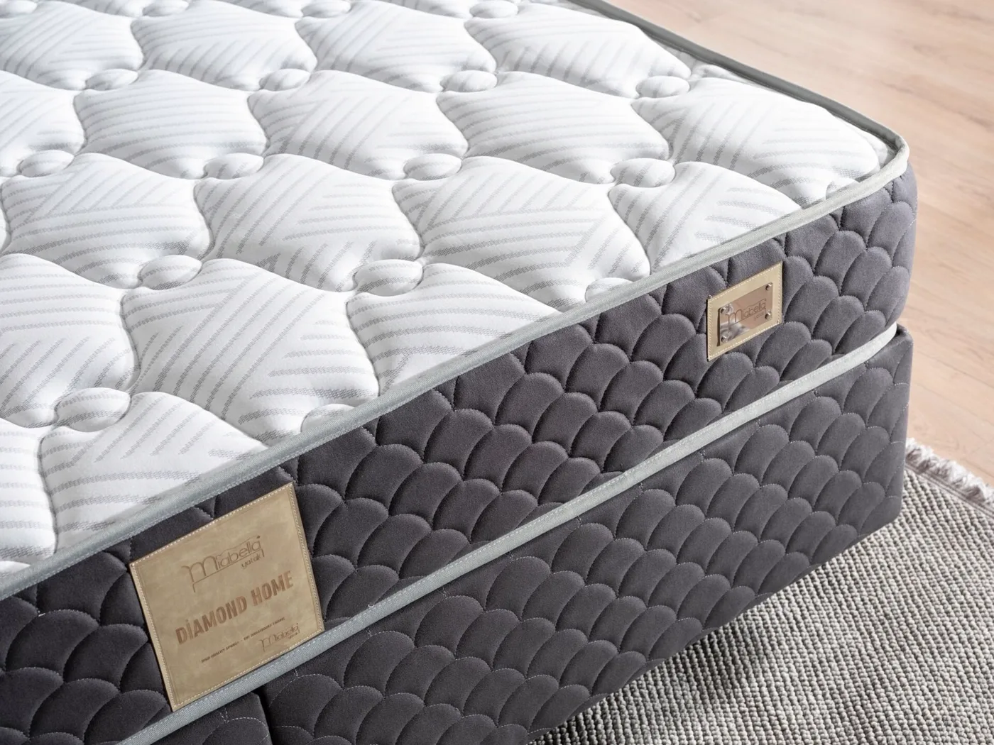 Kiamond Anthracite 160x200 Double Mattress MBL1120