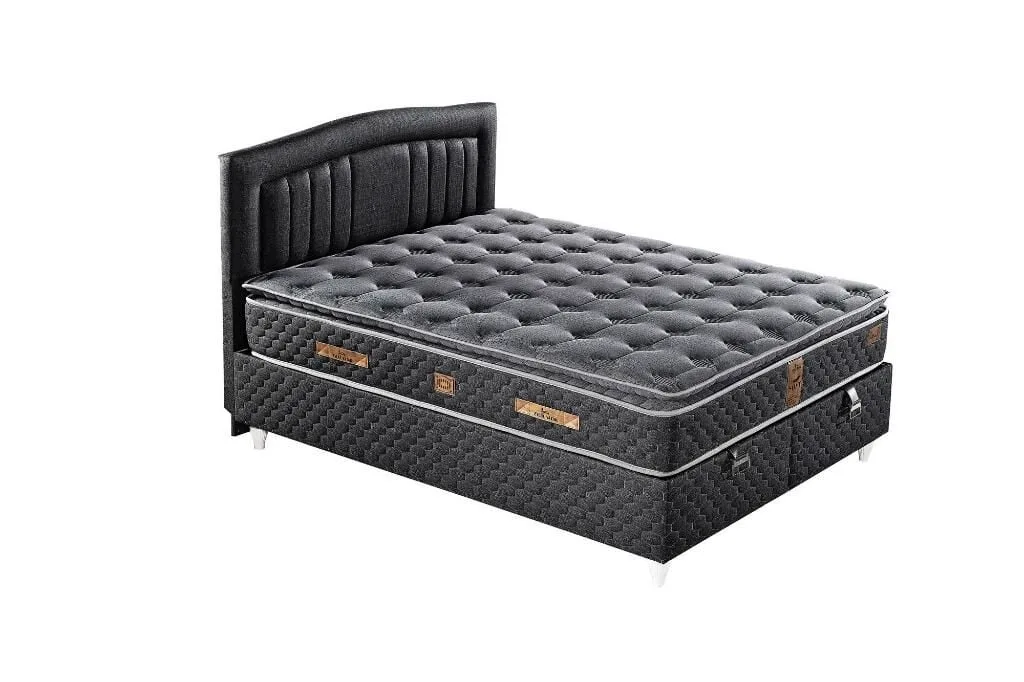 Kayra 160X200 Double Mattress, Divan base, Headboard Set EY2010