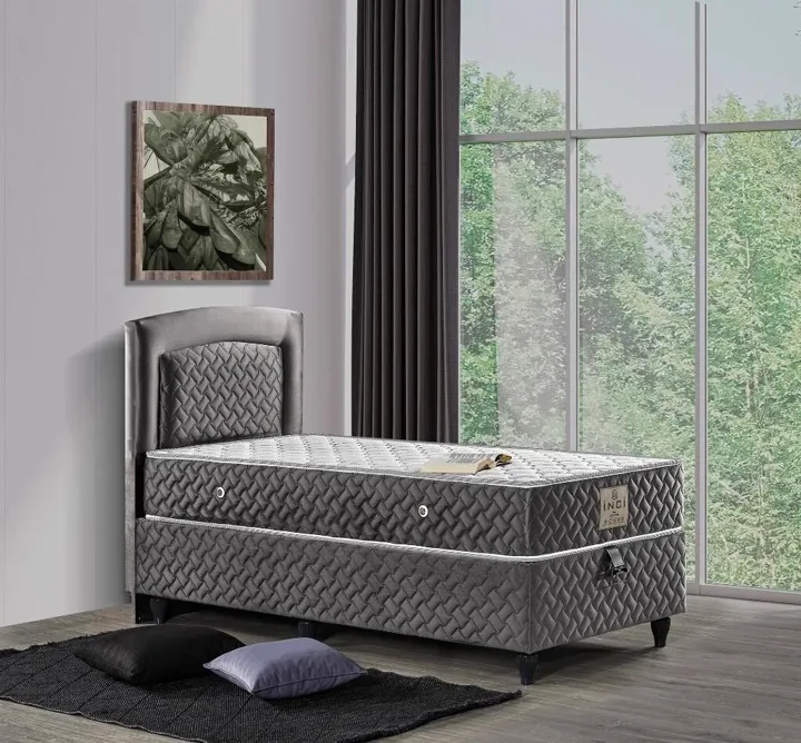 Inci 120X200 Single Mattress, Divan Base, Headboard Set EY2011