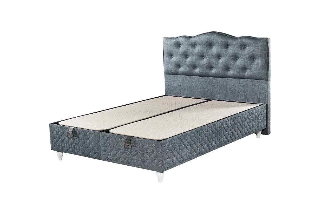 Button 160X200 Double Mattress, Divan Base, Headboard Set EY2009