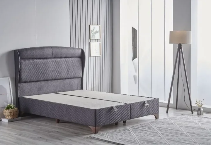 Vita Antrasit 180x200 Çift Kişilik Baza, Başlık Seti CB2432