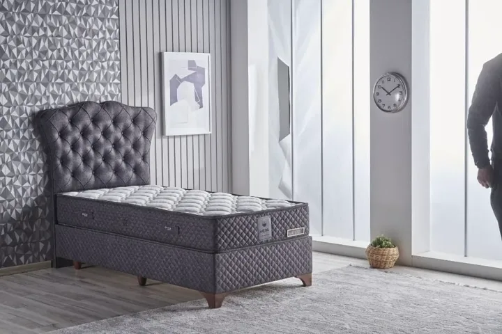 Eva Antrasit 120x200 Tek Kişilik Yatak CB2106