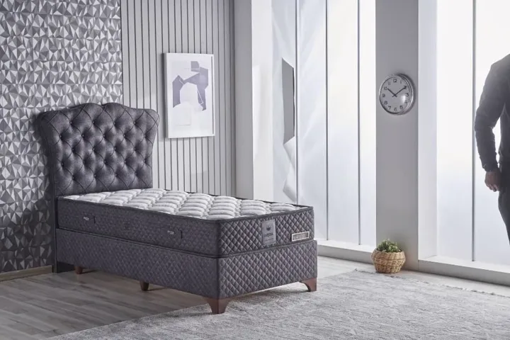 Eva Antrasit 90x190 Tek Kişilik Yatak CB2106