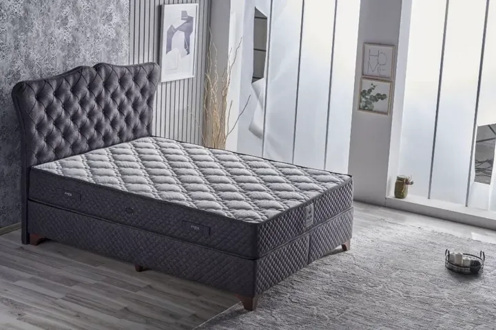 Eva Antrasit 200x200 Çift Kişilik Yatak CB2106