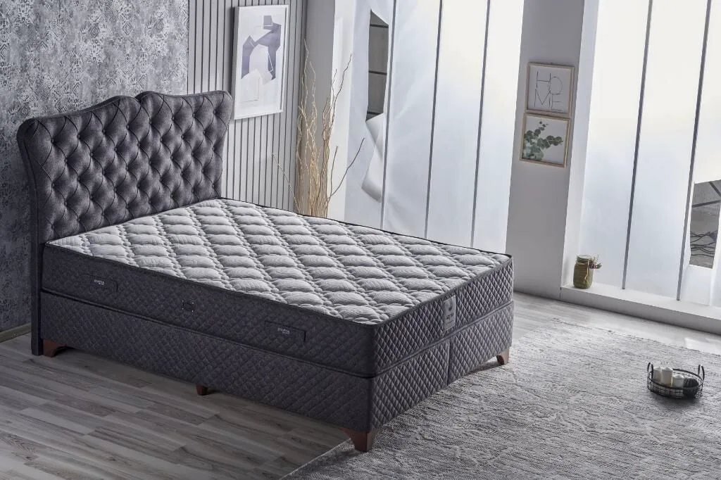 Eva Antrasit 200x200 Çift Kişilik Yatak CB2106