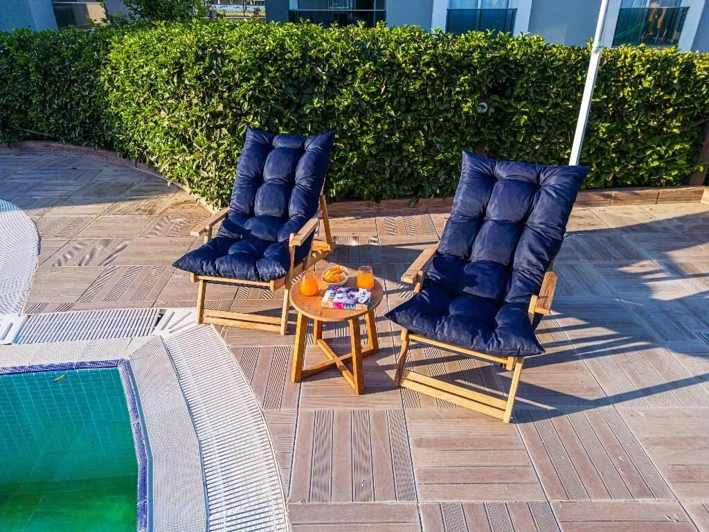 Angel Wooden Sun Lounger & Table Set ROY008