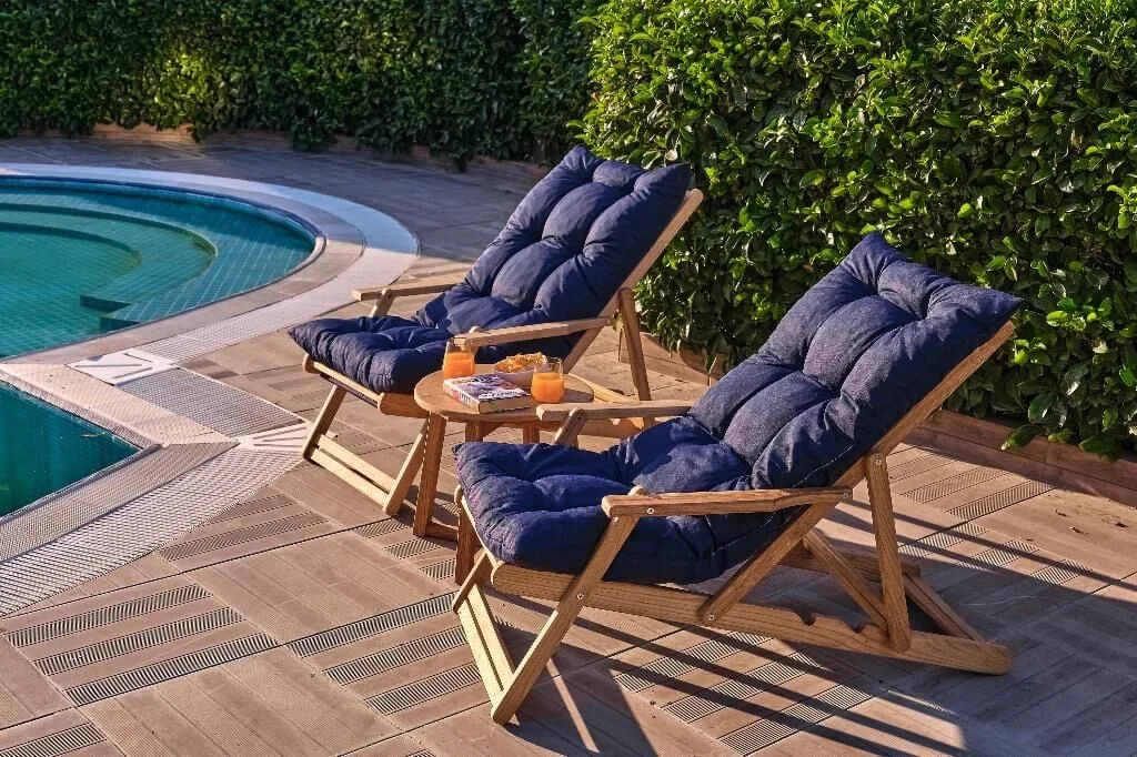 Angel Wooden Sun Lounger & Table Set ROY008