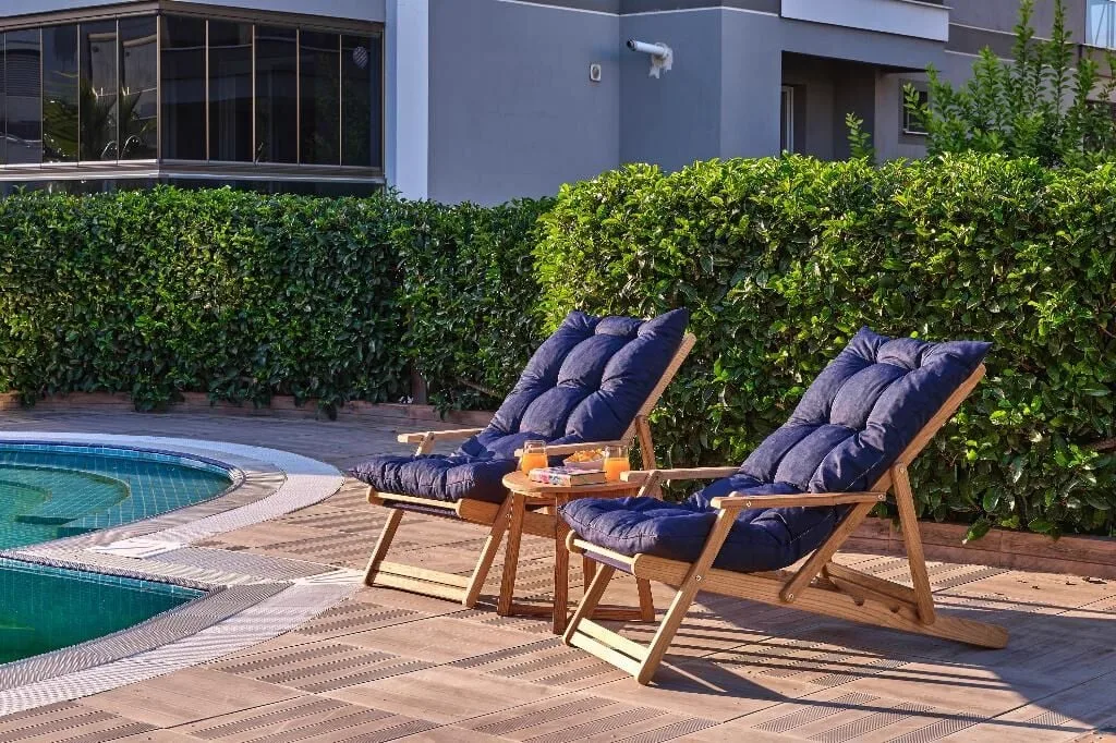 Angel Wooden Sun Lounger & Table Set ROY008