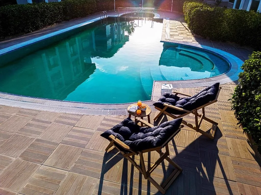 Angel Wooden Sun Lounger & Table Set ROY008