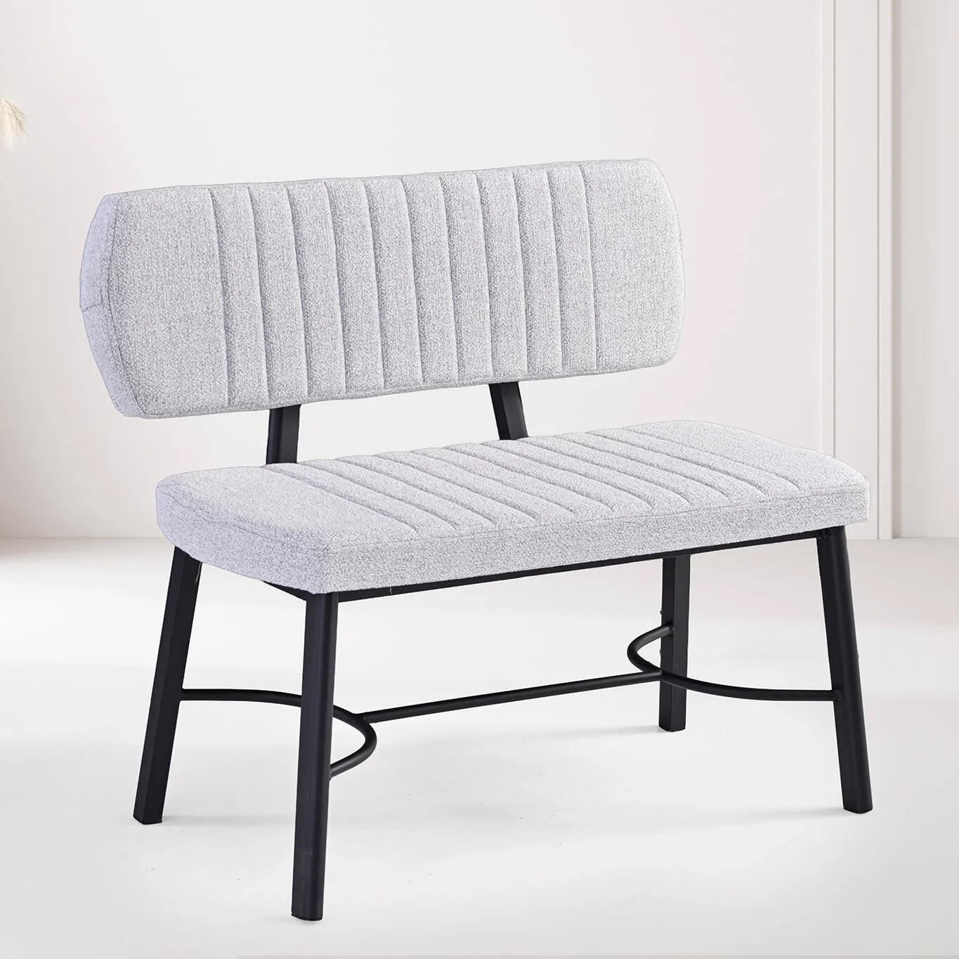 Ceyda Black Backrest Bench HDR1310