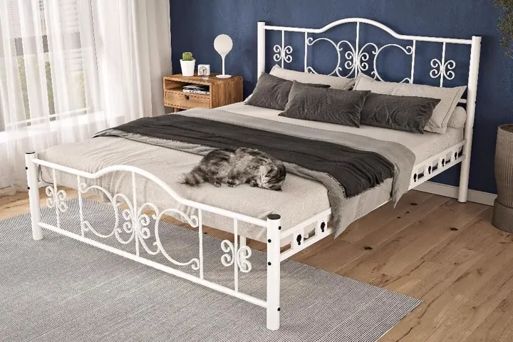 Pero Metal Bedstead 160x200 ARM114 White