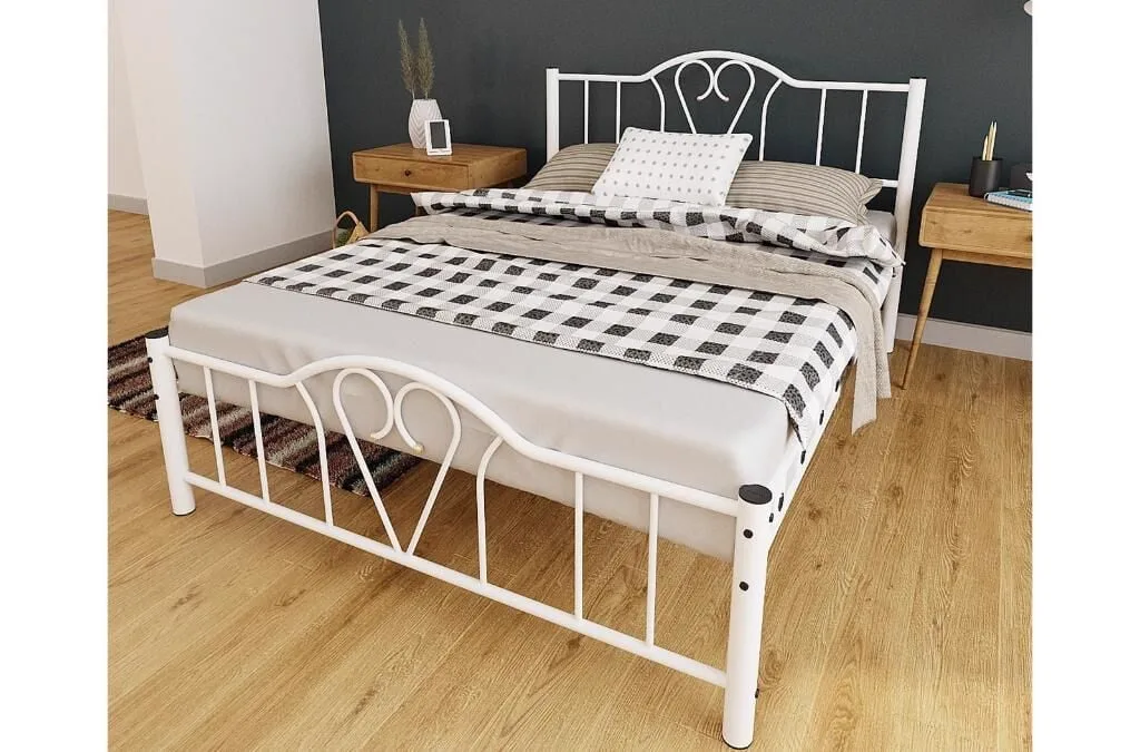 Orkide Metal Bedstead 90x200 ARM104 White