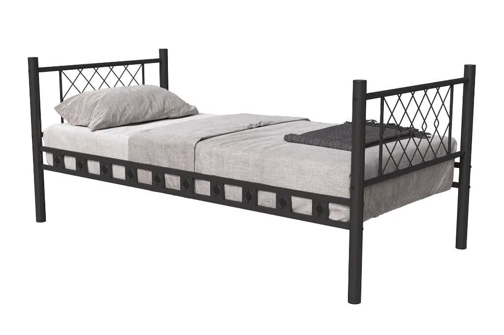 Metis Metal Bedstead 90x190 ARM164 Black