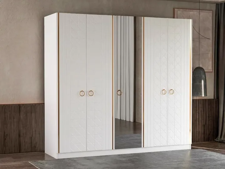 Yildiz 225 White Wardrobe TN1108
