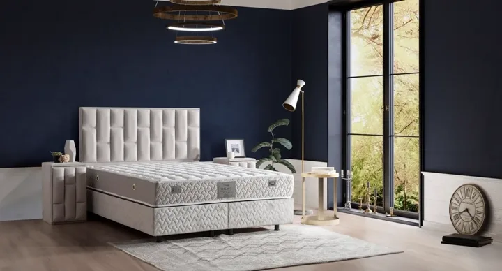 Malaga 180x200 Double Divan Base & Headboard Set MBL1413