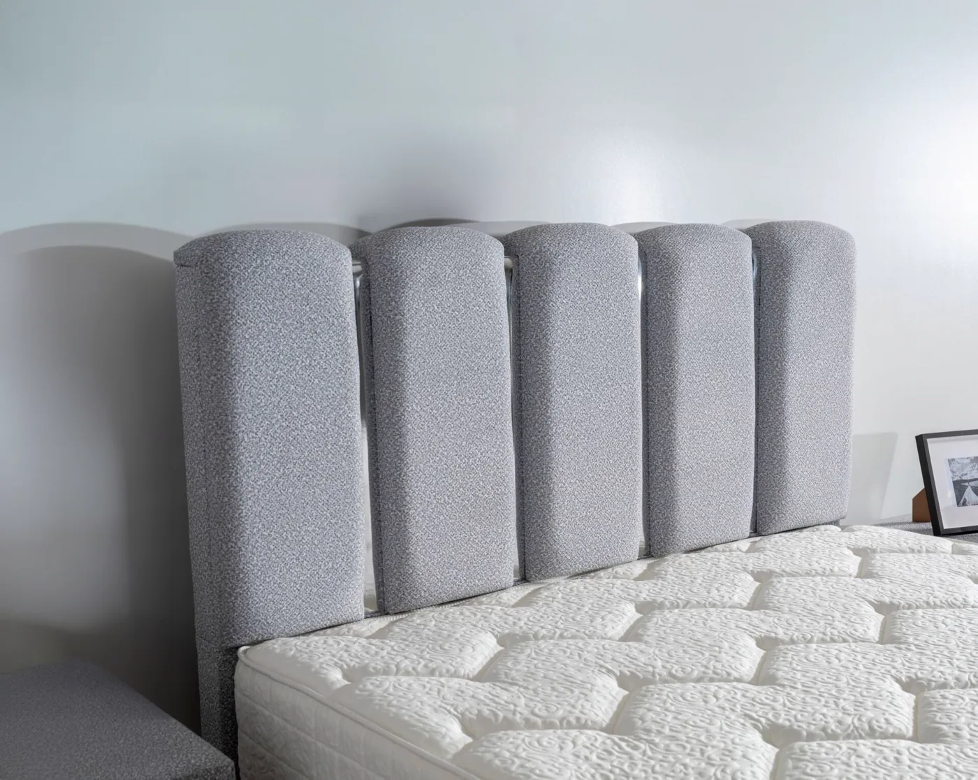 Kermes 120x200 Single Mattress, Divan Base & Headboard Set MBL1001
