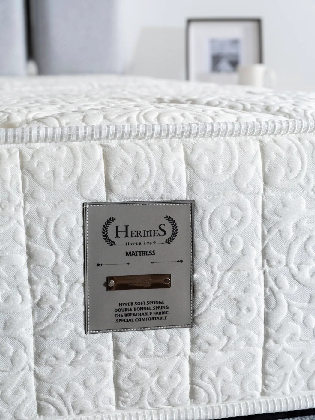 Kermes 120x200 Single Mattress, Divan Base & Headboard Set MBL1001
