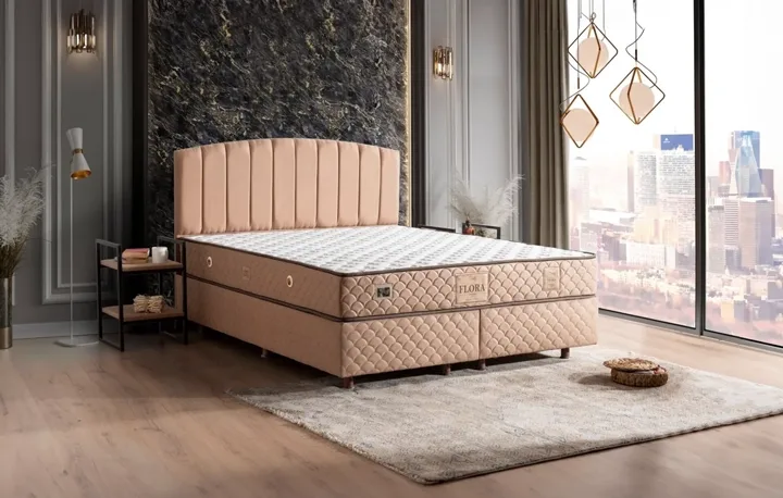 Flora 90x190 Single Mattress, Divan Base & Headboard Set MBL1015