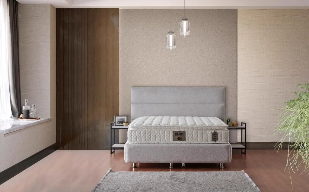 Hilton 120x200 Single Mattress, Divan Base & Headboard Set MBL1005