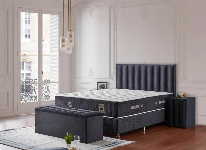Natura 200x200 Double Mattress, Divan Base & Headboard Set MBL1007