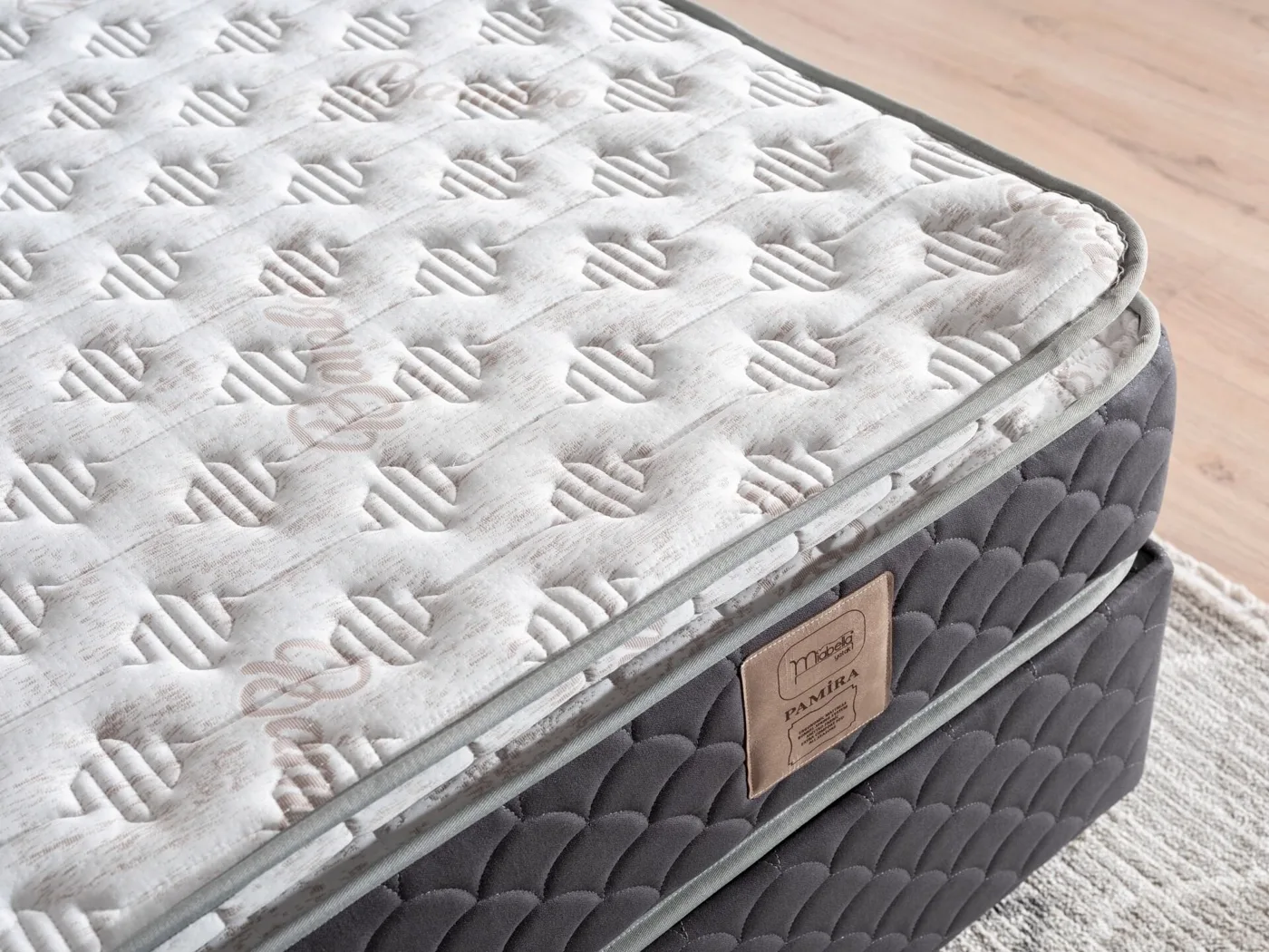 Pamira 90x200 Single Mattress, Divan Base & Headboard Set MBL1014