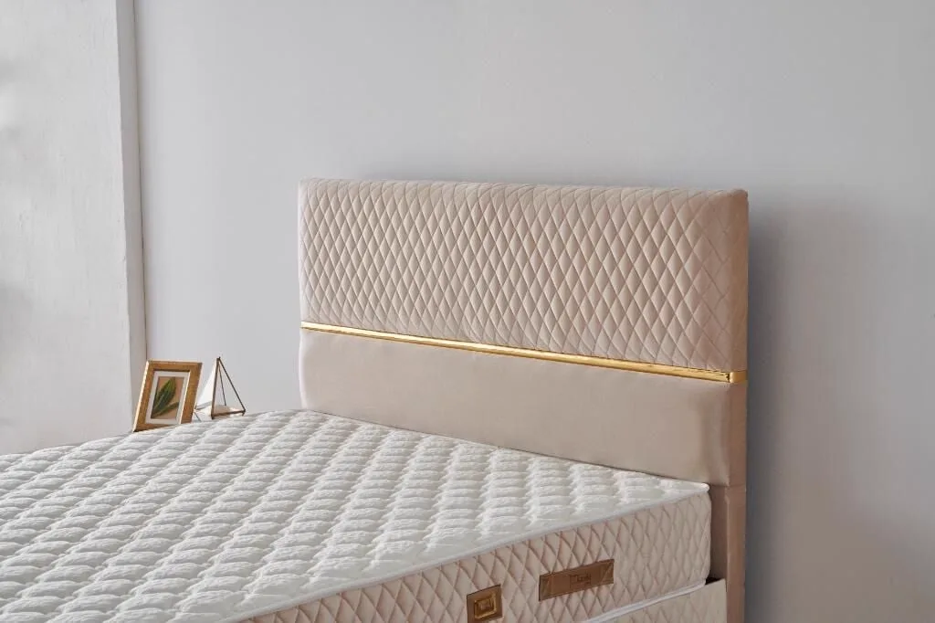 Kusto 140x190 Double Mattress, Divan Base & Headboard Set MBL1012
