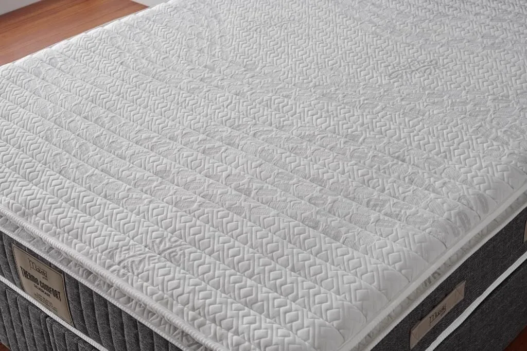 Stone 150x200 Double Mattress, Divan Base & Headboard Set MBL1011