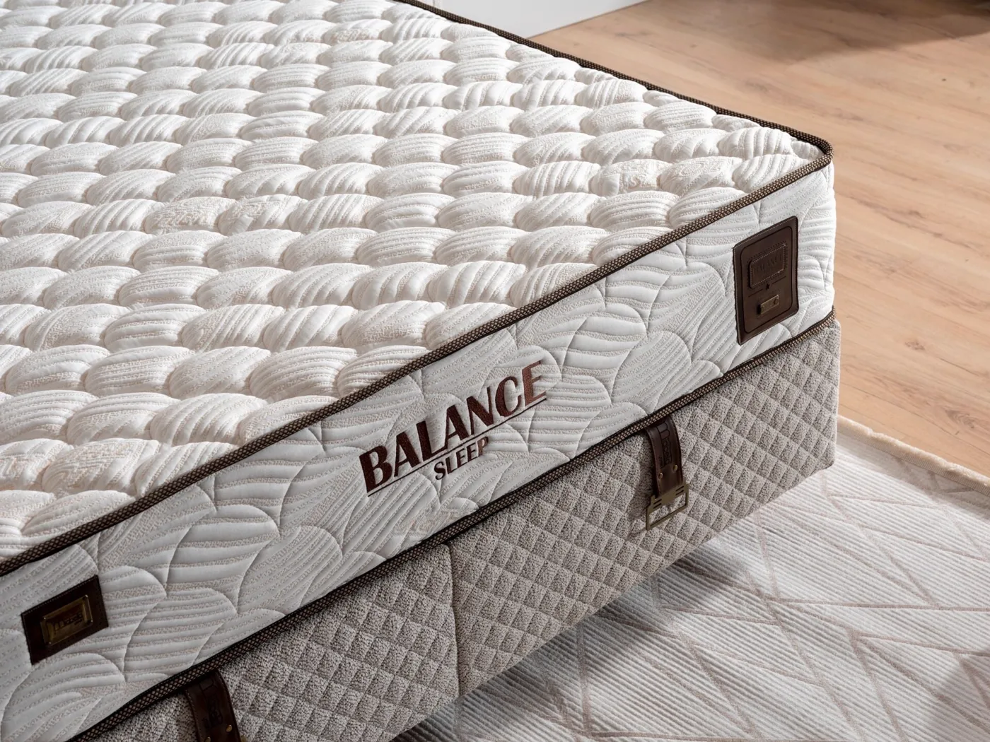 Balance 150x200 Double Mattress, Divan Base & Headboard Set MBL1002