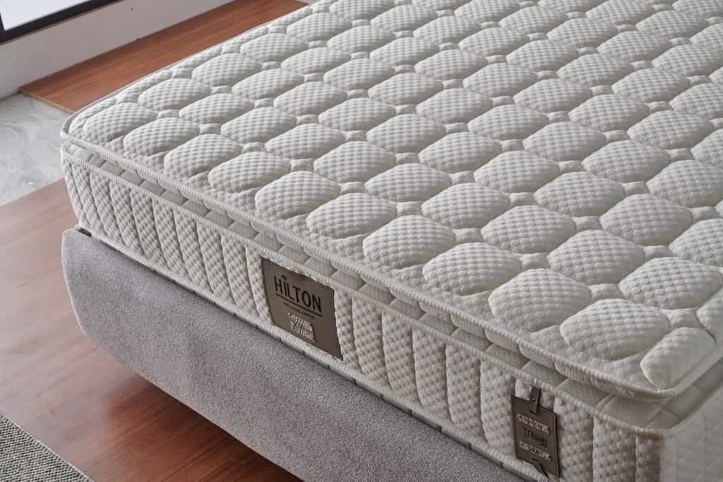 Hilton 200x200 Çift Kişilik Yatak, Baza, Başlık Seti MBL1005