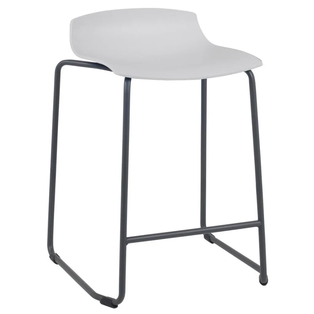 X-treme Sled Pro White - Anthracite Bar Stool PPT1662
