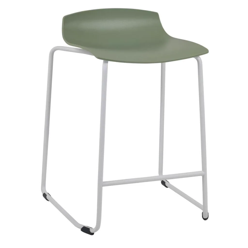 X-treme Sled Pro Pastel Green - White Bar Stool PPT1658