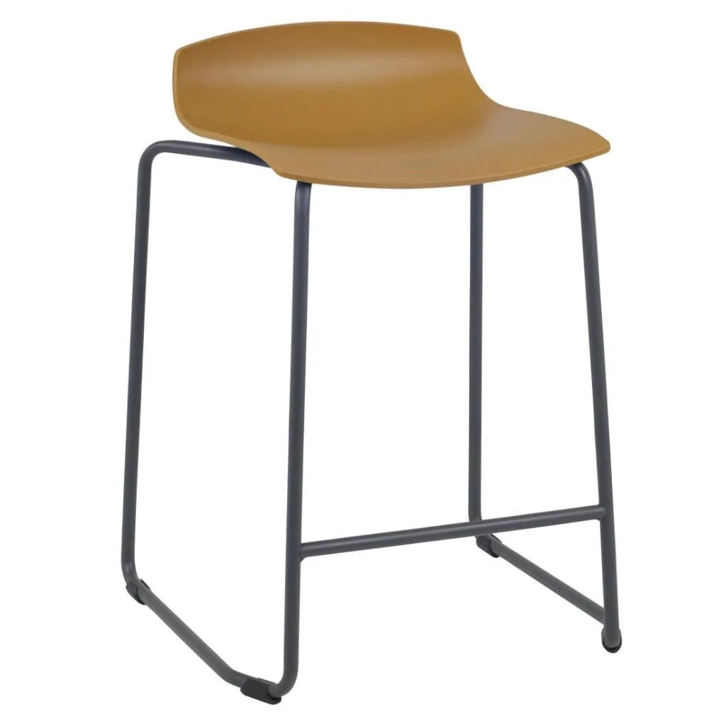 X-treme Sled Pro Dark Yellow - Anthracite Bar Stool PPT1656