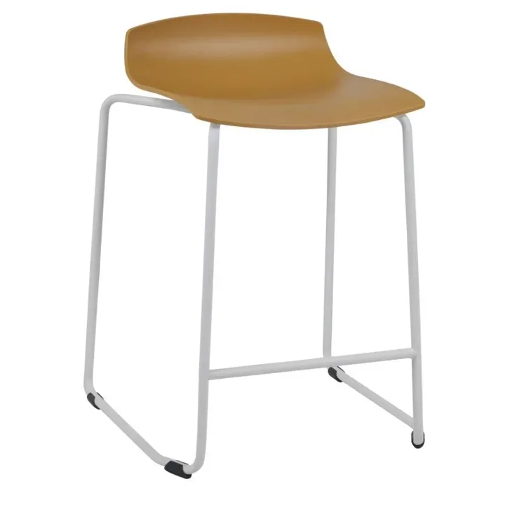 X-treme Sled Pro Dark Yellow - White Bar Stool PPT1647
