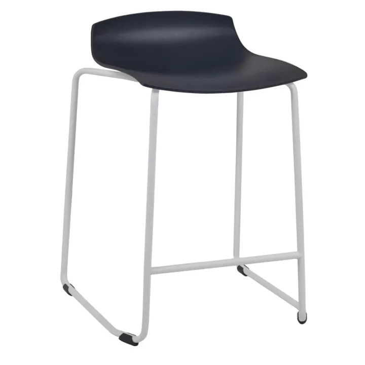 X-treme Sled Pro Black - White Bar Stool PPT1643