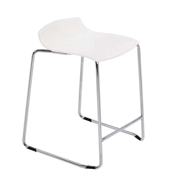 X-treme Sled Clear Transparent - Chrome-Plated Bar Stool PPT1637