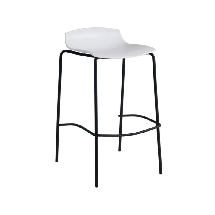 X-treme BSS Pro White - Black Bar Stool PPT1614
