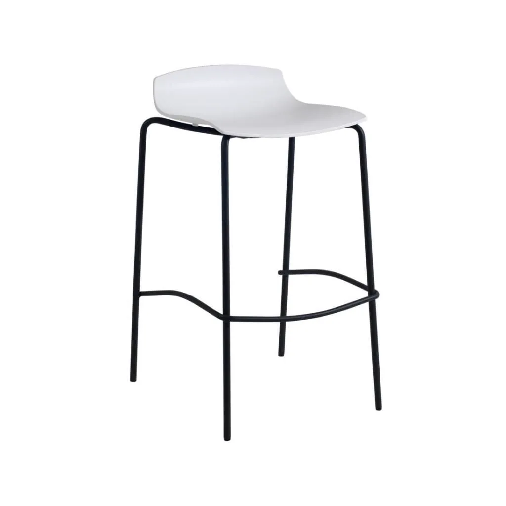 X-treme BSS Pro White - Black Bar Stool PPT1614