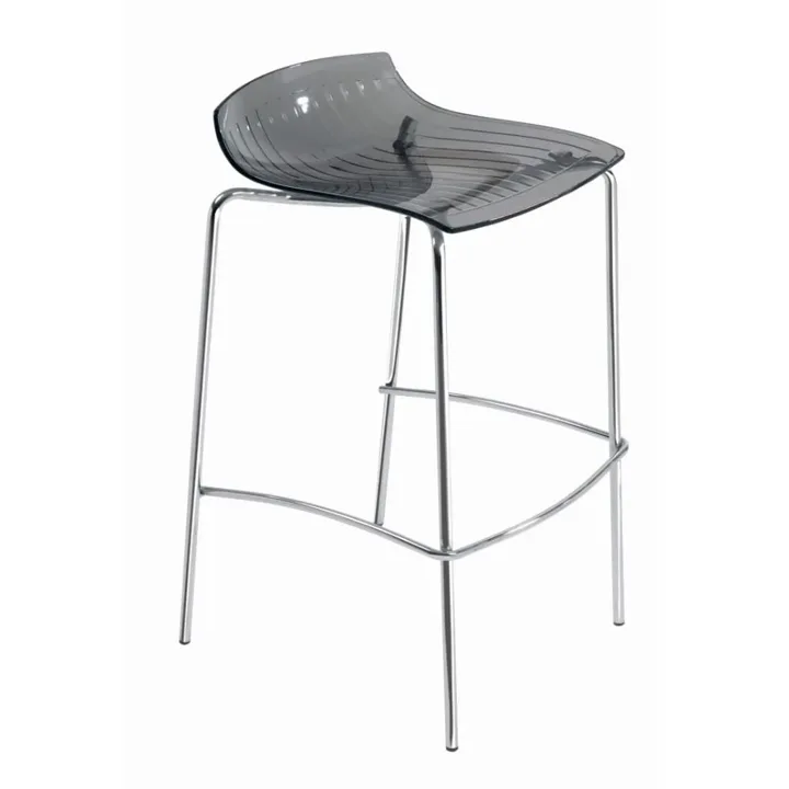 X-treme BSS Smoke Transparent - Chrome-Plated Bar Stool PPT1602