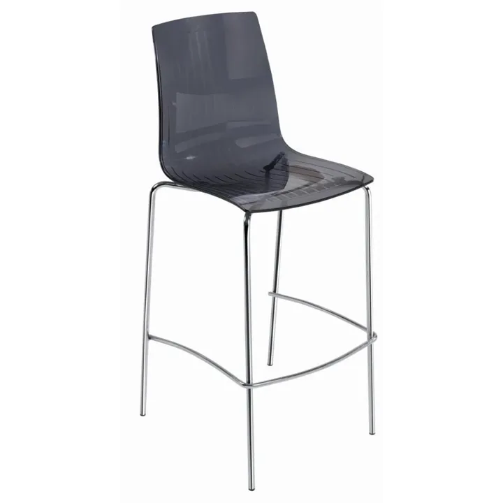 X-treme BSL Smoke Transparent - Chrome-Plated Bar Chair PPT1570