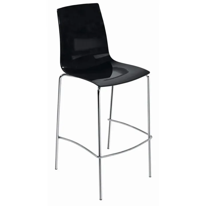 X-treme BSL Solid Black - Chrome-Plated Bar Chair PPT1574