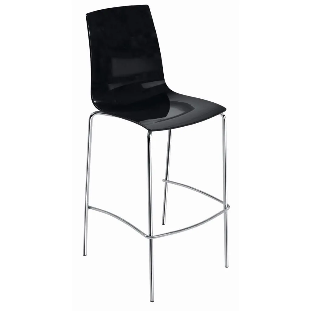 X-treme BSL Solid Black - Chrome-Plated Bar Chair PPT1574
