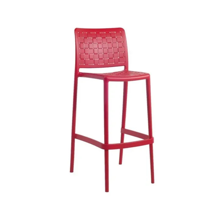 Fame-S Bar 75cm Red Bar Chair PPT1531