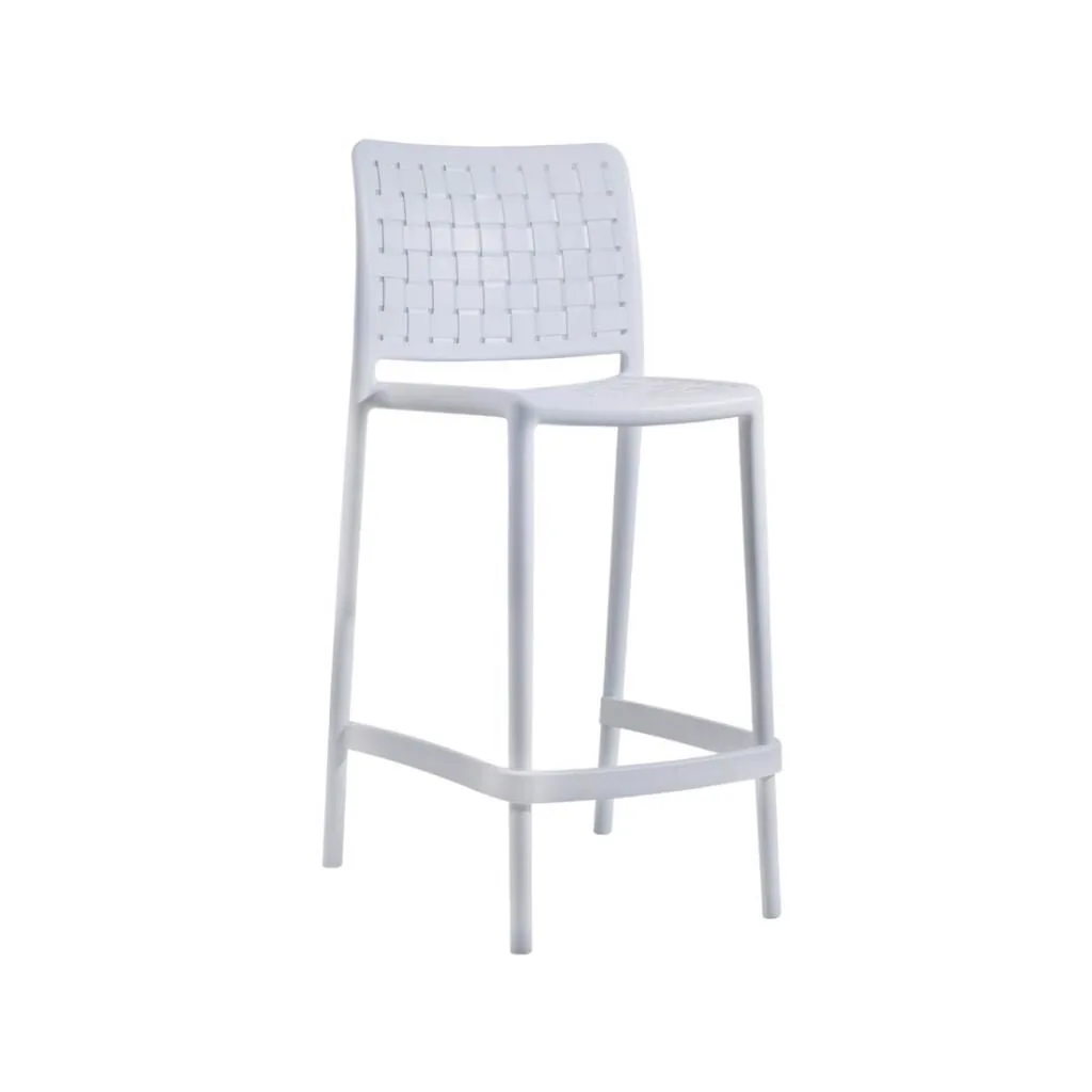 Fame-S Bar 65cm White Bar Chair PPT1528