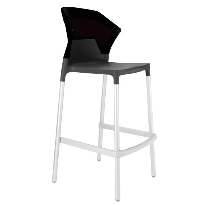 Ego-S Bar Solid Black - Anthracite Bar Chair PPT1514