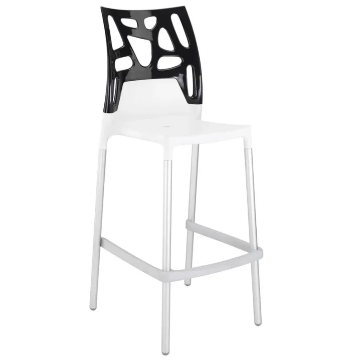 Ego-Rock Bar Solid Black - White Bar Chair PPT1499