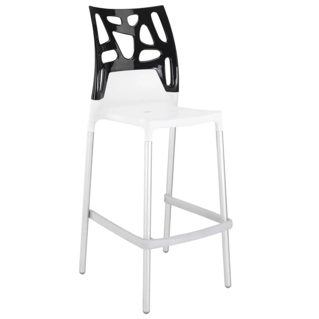 Ego-Rock Bar Solid Black - White Bar Chair PPT1499