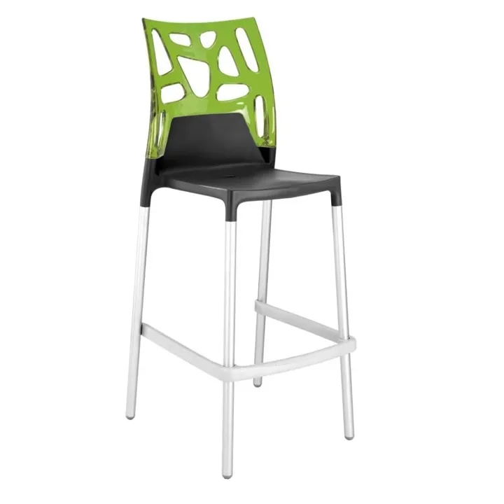 Ego-Rock Bar Transparent Green - Anthracite Bar Chair PPT1502