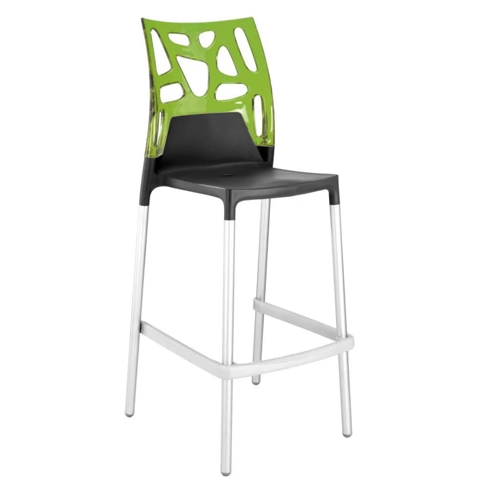 Ego-Rock Bar Transparent Green - Anthracite Bar Chair PPT1502