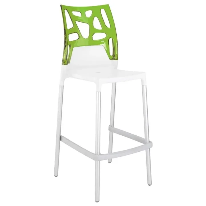 Ego-Rock Bar Transparent Green - White Bar Chair PPT1492